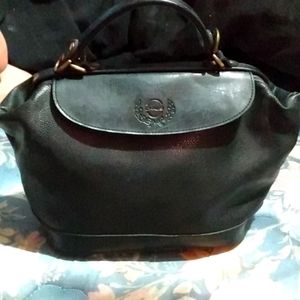 Vintage genuine leather chaus hand bag
